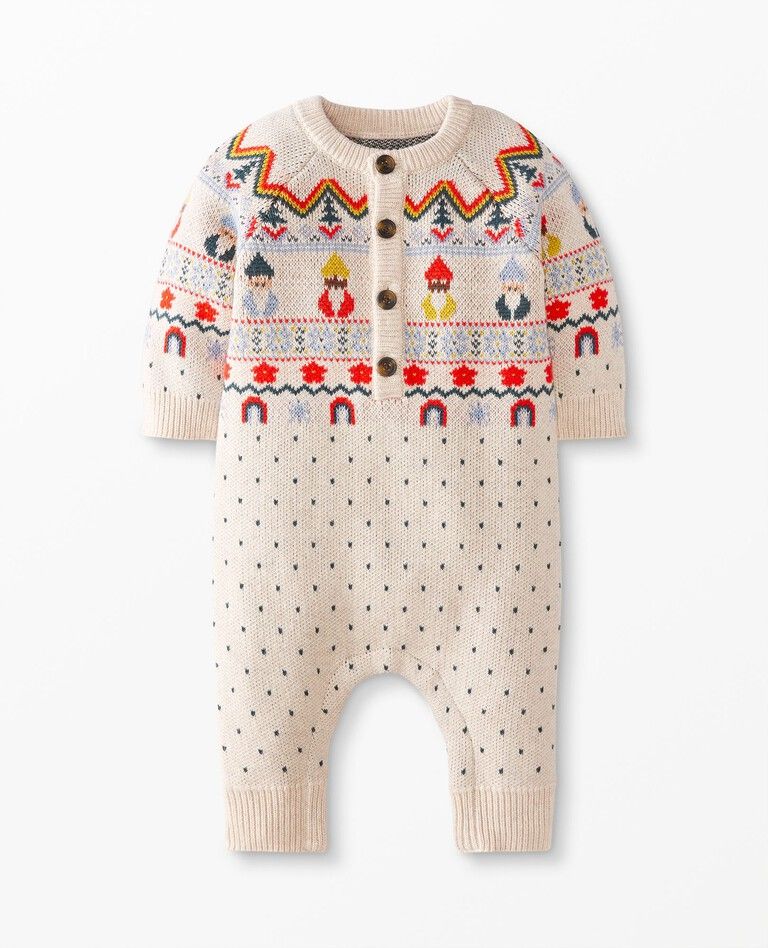Baby Holiday Romper In Combed Cotton | Hanna Andersson