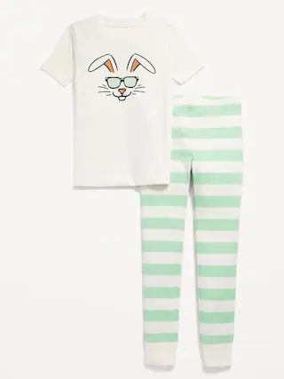 Gender-Neutral Graphic Snug-Fit Pajama Set for Kids | Old Navy (US)