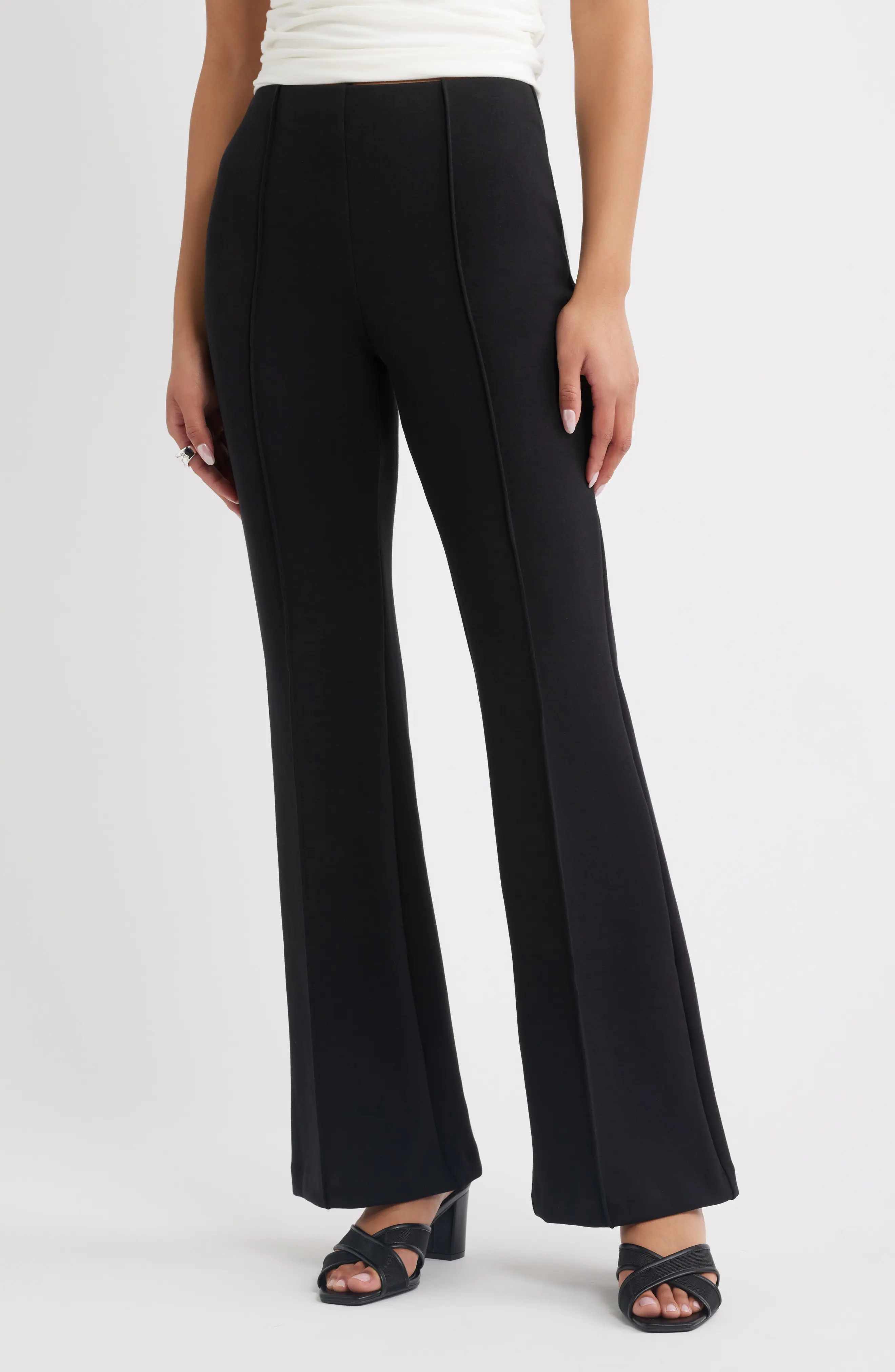 Open Edit Muse Ponte Flare Pants (Women) | Nordstrom | Nordstrom