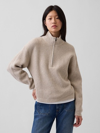 CashSoft Oversized Half-Zip Pullover | Gap (US)