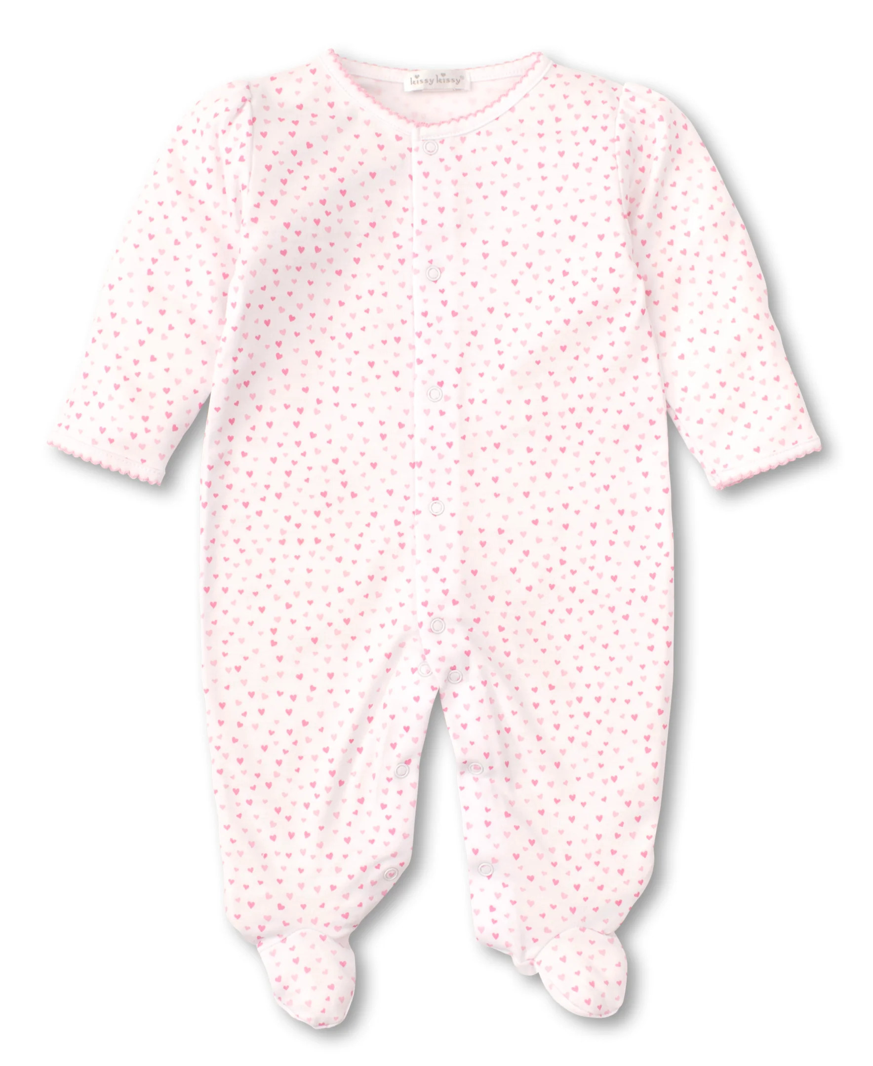 Kissy Sweethearts White Footie | Kissy Kissy