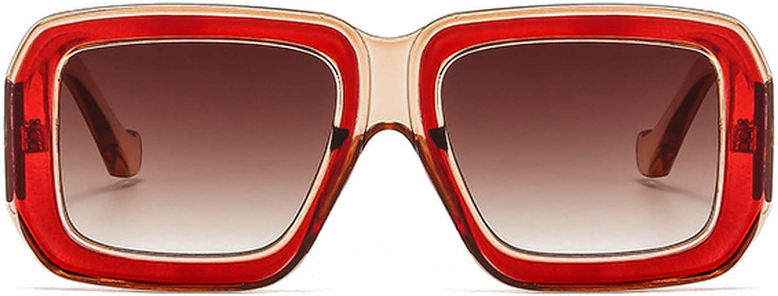 Square Sunglasses For Women Men Trendy Fashion Rectangle Sunglasses Uv Protection Retro Vintage W... | Amazon (US)