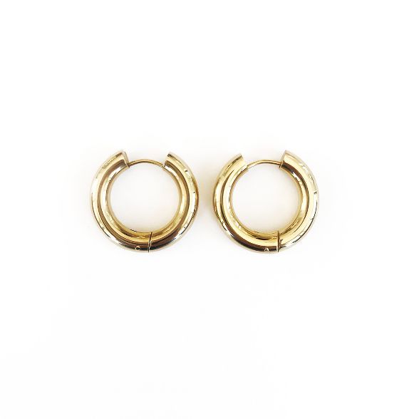 Sanctuary Project Thick Hoop Statement Earrings Gold | Target