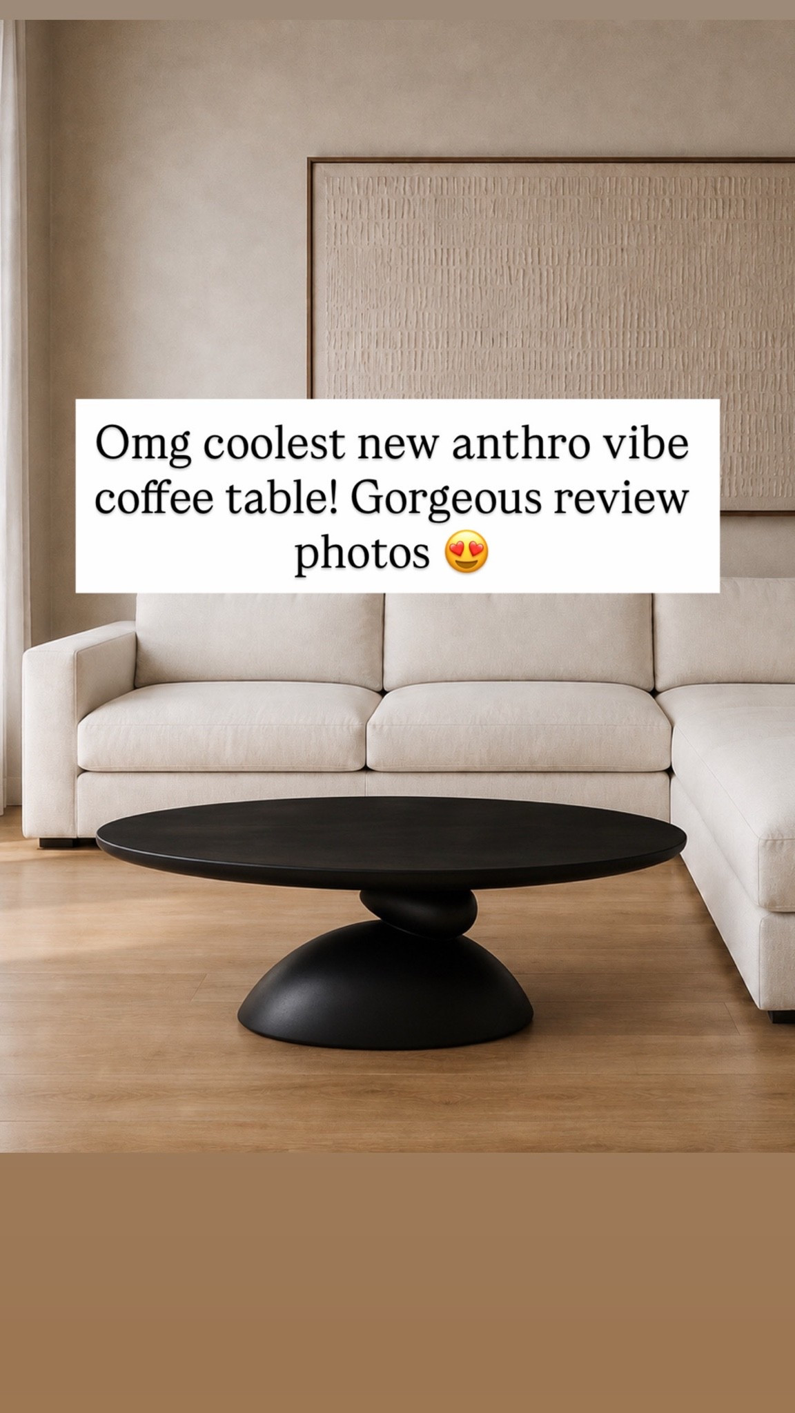 Omg coolest new anthro vibe coffee table! Gorgeous review photos 😍