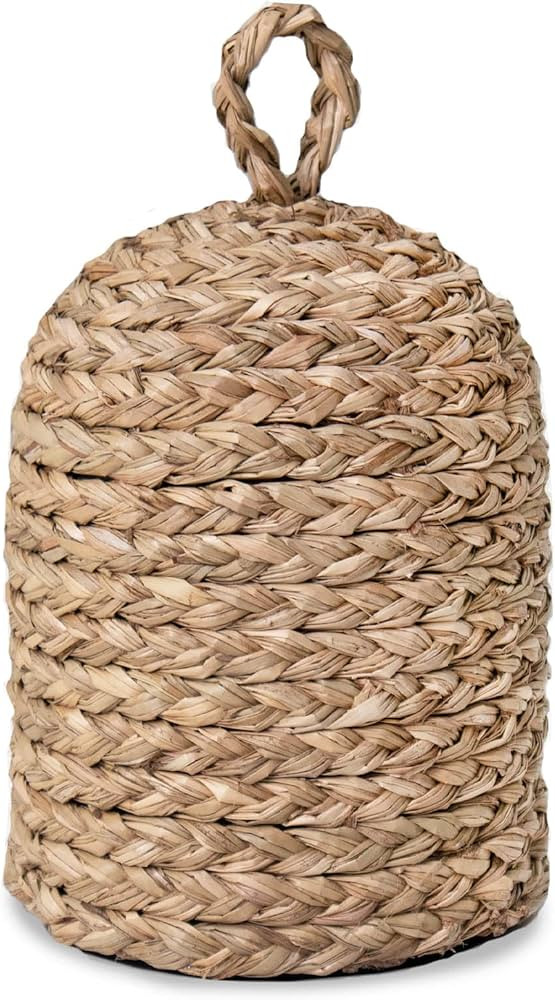 PEMAR Natural Wicker Door Stopper with Handle, Decorative Door Stop, Heavy Indoor Doorstop, Rusti... | Amazon (US)