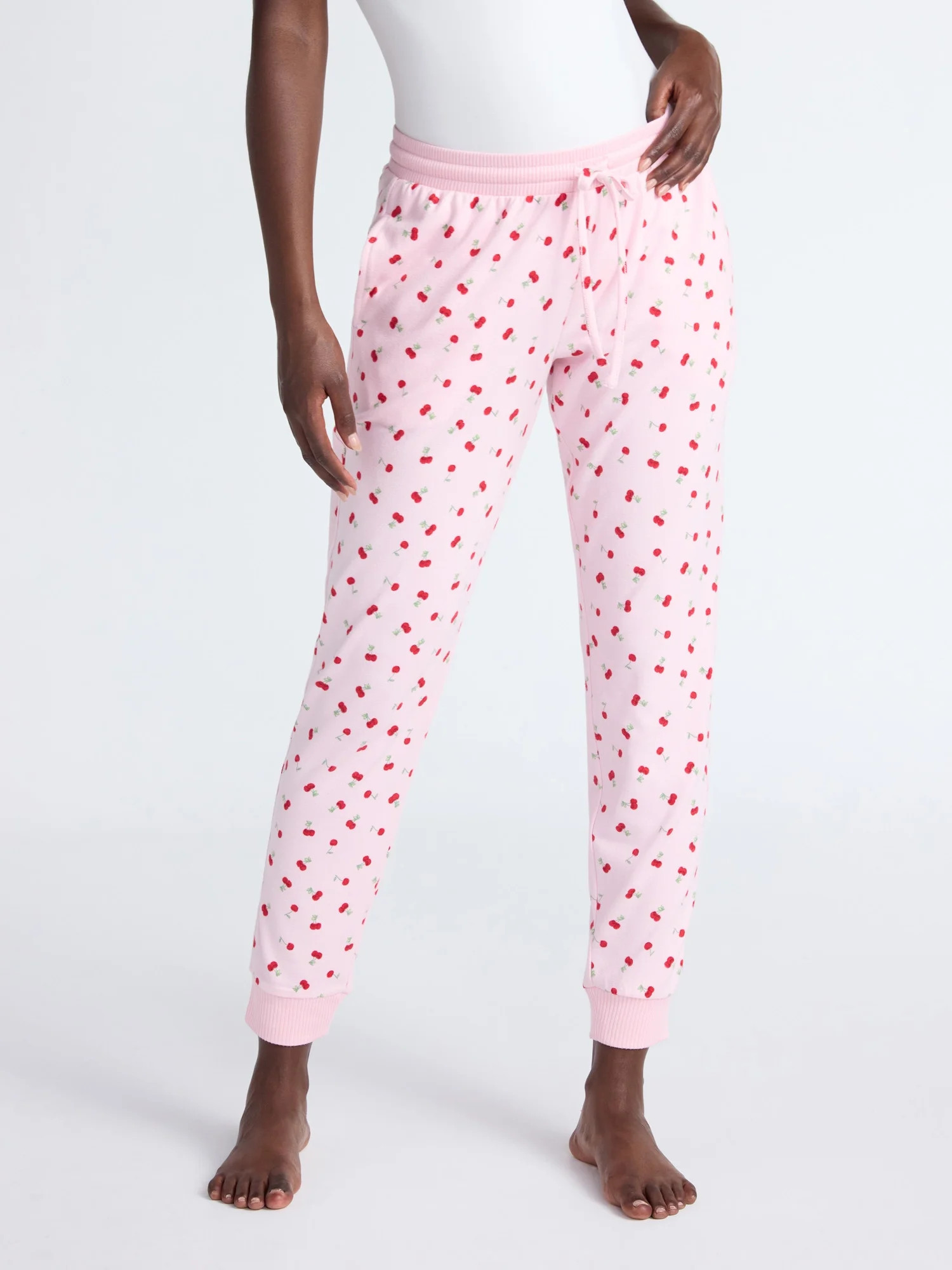 Joyspun Women's Cozy Lounge Collection Hacci Knit Sleep Joggers, 29'' Inseam, Sizes XS-3X | Walmart (US)