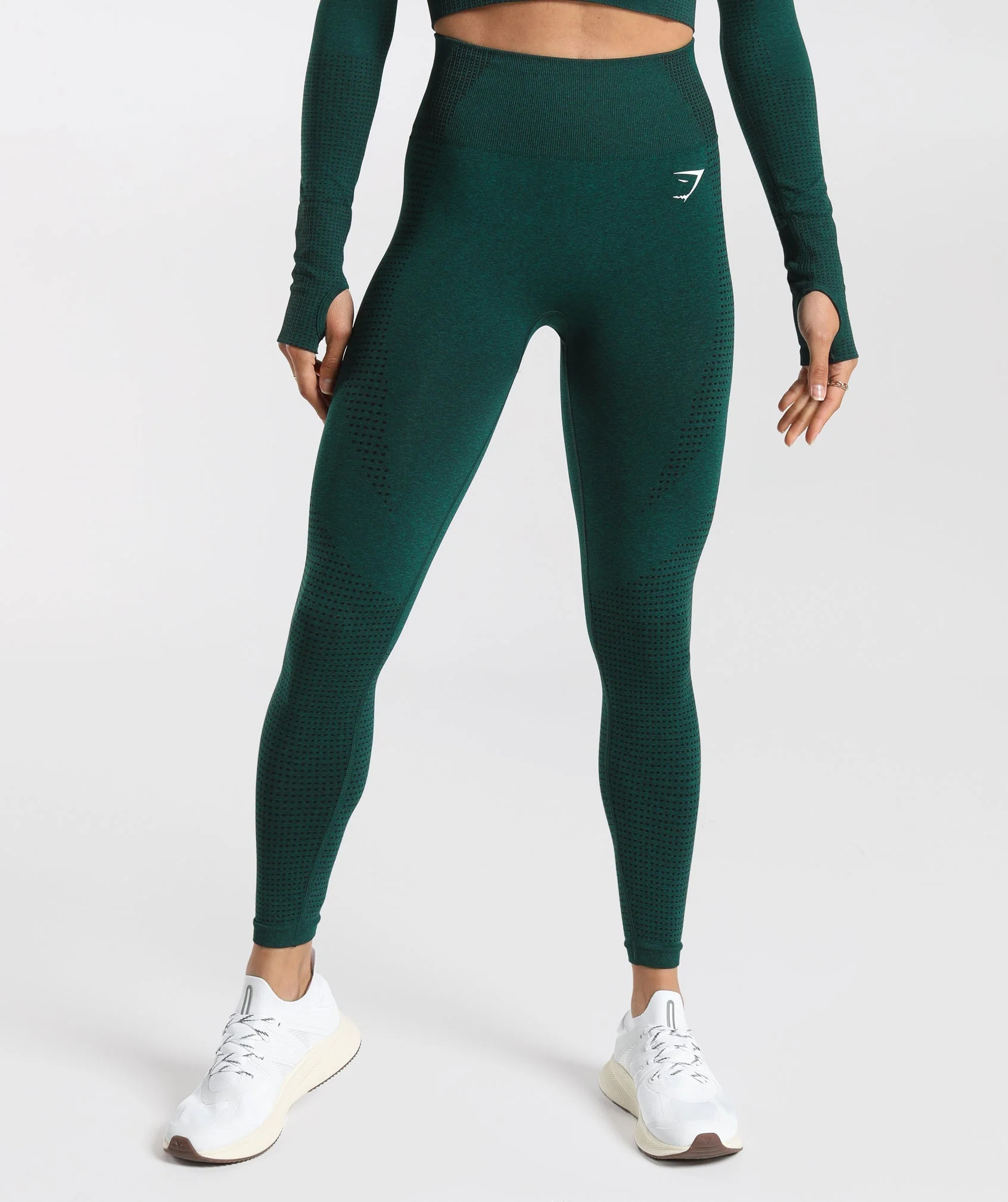 Gymshark Vital Seamless 2.0 Leggings - Deep Teal Marl | Gymshark CA