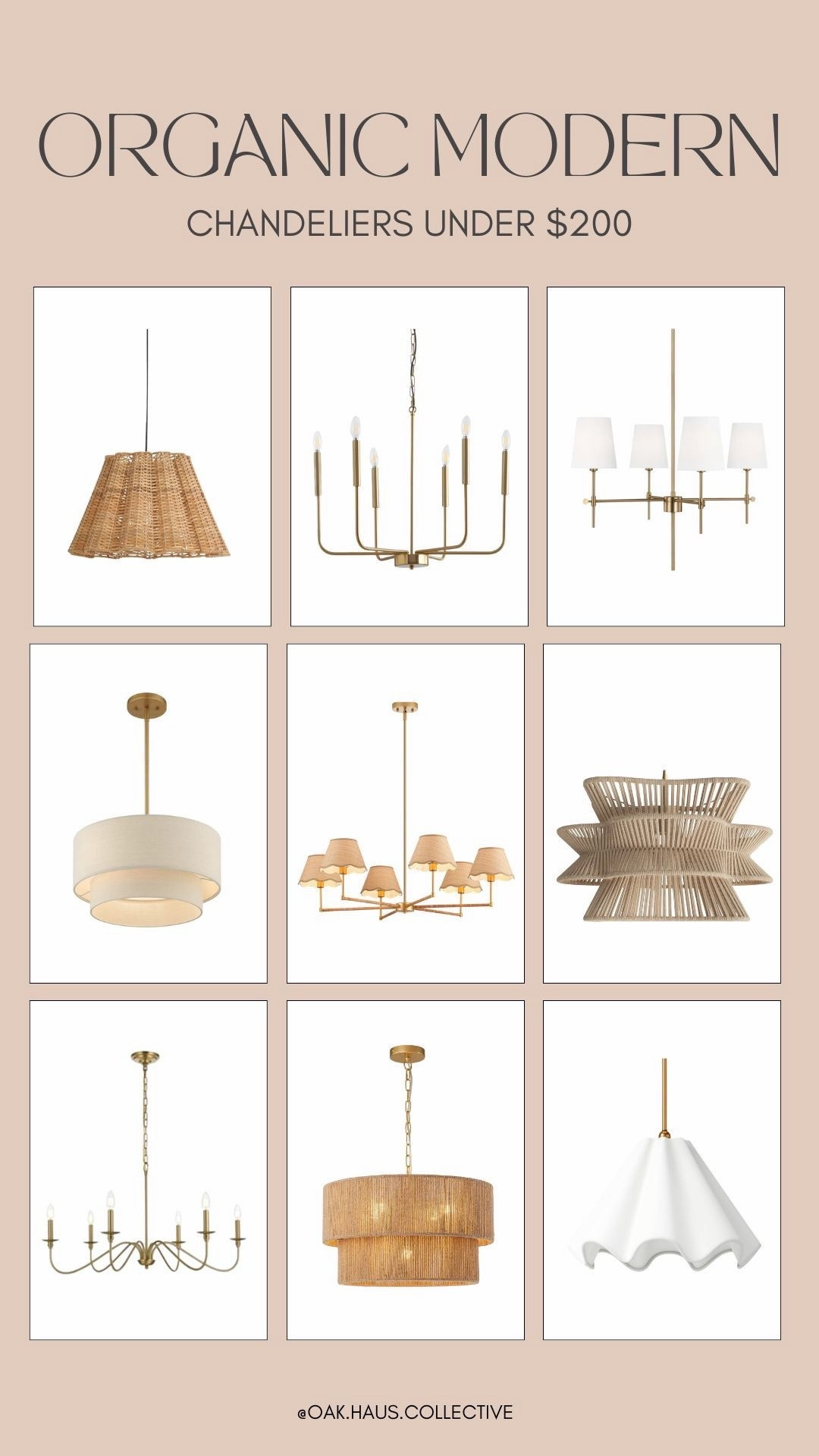 Organic Modern Chandeliers Under $200 #organicmodern #chandelier #homedecor #interiordesign  

#LTKHome