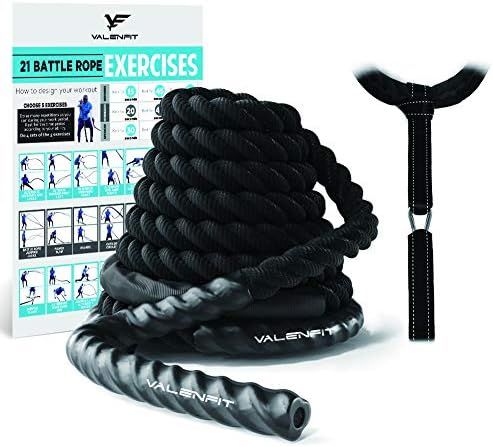 Amazon.com: Valenfit Heavy Battle Ropes,Upgraded Exercise Training Rope of High Tensile Strength,... | Amazon (US)