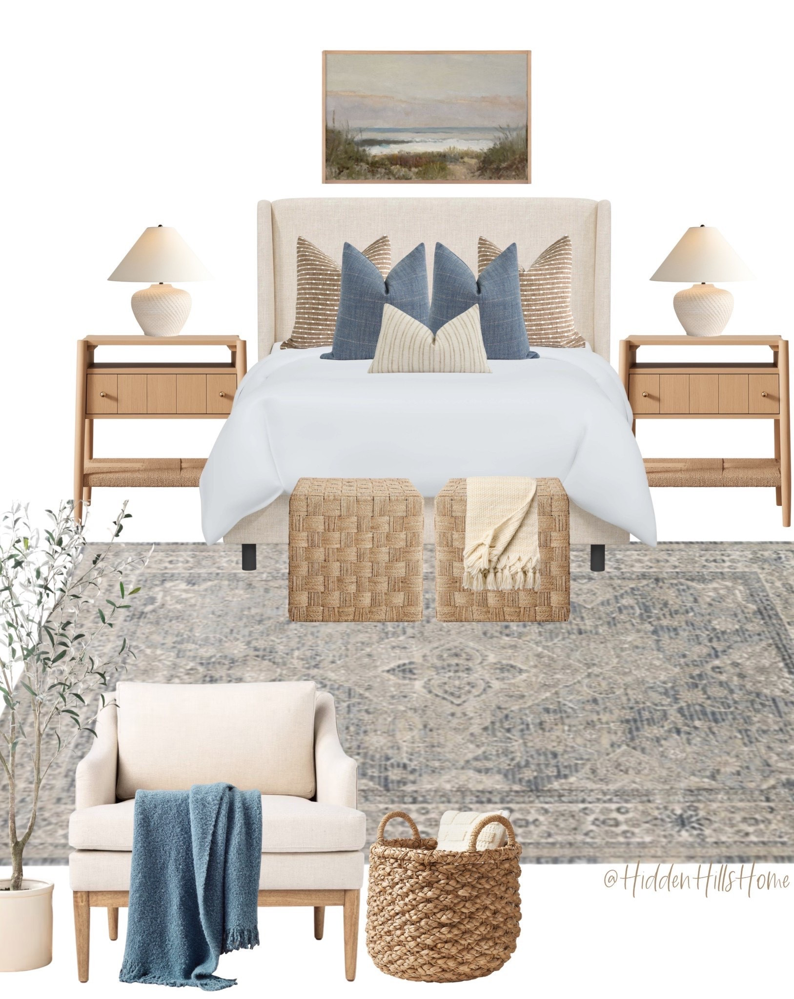 Cozy bedroom decor ideas, bedroom inspiration, bedroom mood board, modern coastal bedroom, Tilly bed, home decor inspiration #bedroom

#LTKHome #LTKSaleAlert