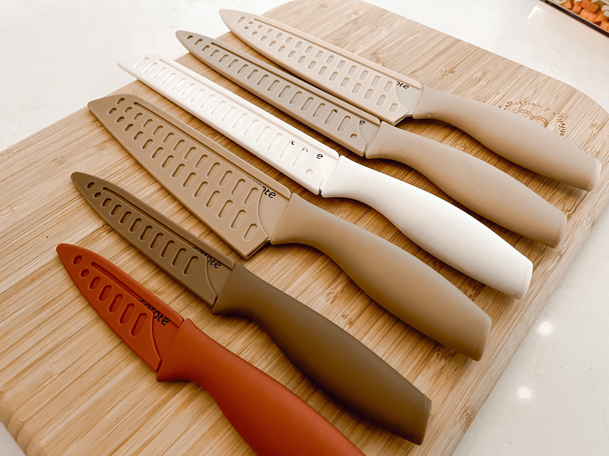 Our Carote knife set is currently on sale as part of Amazon Prime Day deals. I was super impressed with the quality and they are very sharp! 

#LTKSaleAlert #LTKHome #LTKFindsUnder50