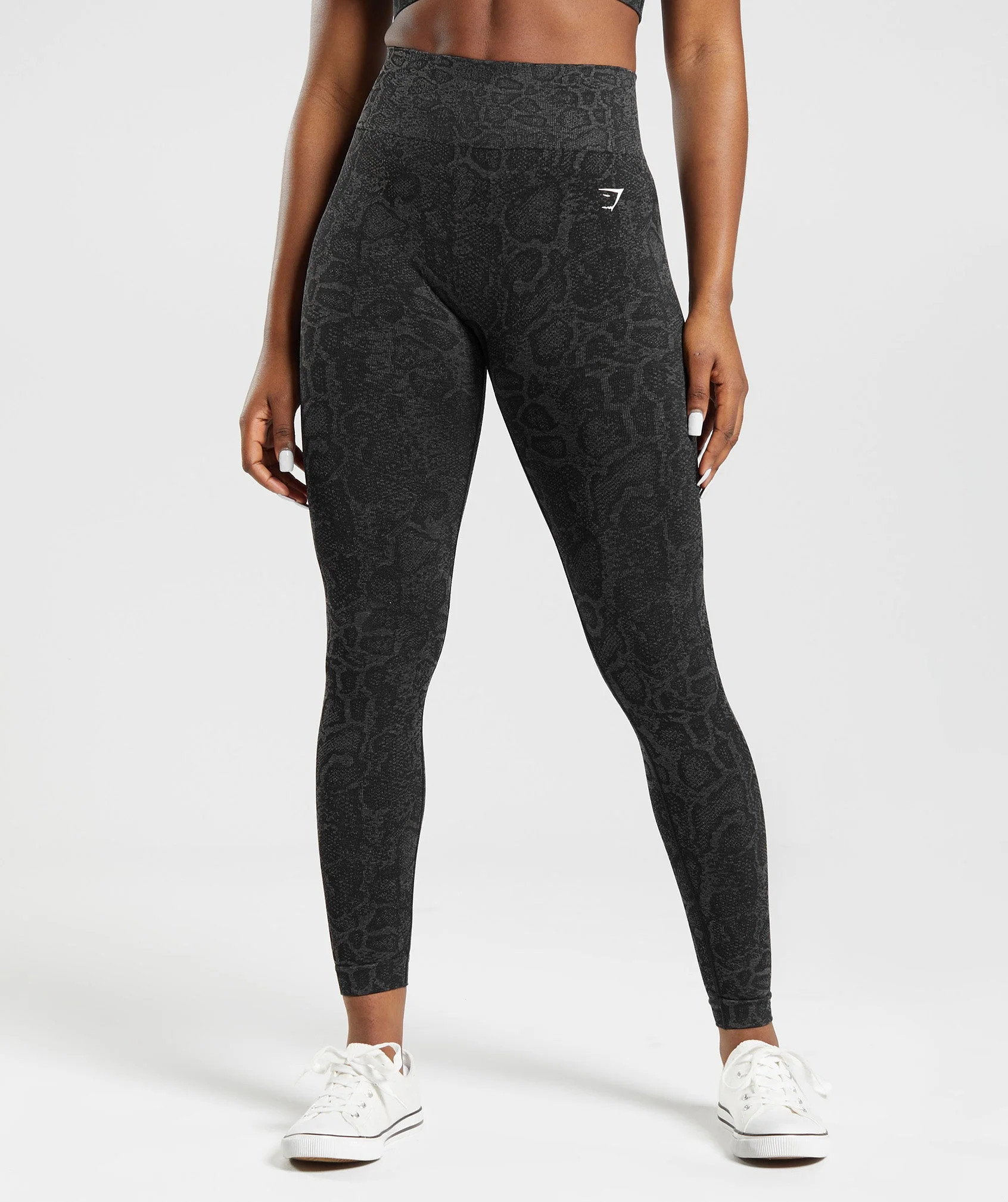 Gymshark Adapt Animal Seamless Leggings - Urban Grey/Black | Gymshark CA