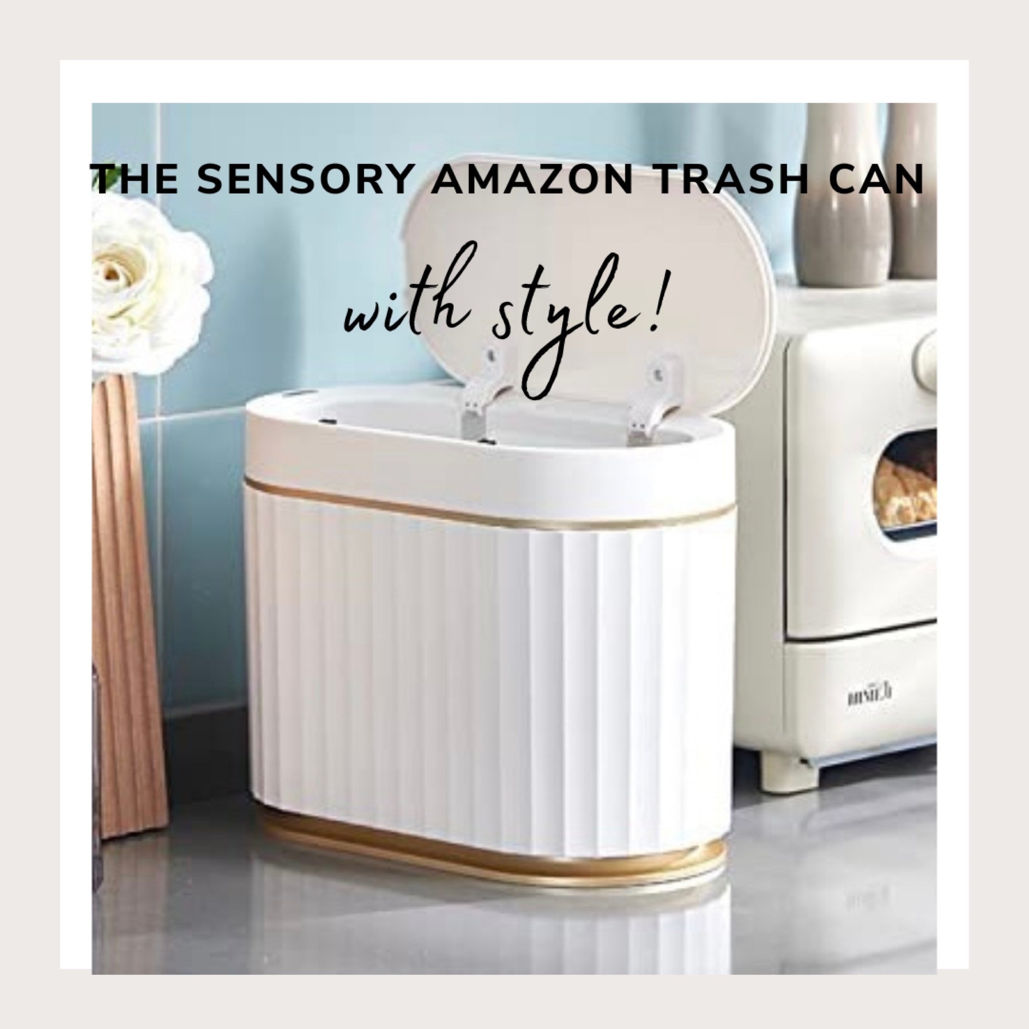 Whether you need this for your office, a bedroom or a bathroom used by teenage girls, this sensory tray can is not only stylish, but it's functional. It's motion sensored and it closes automatically after 5 seconds! Winner!

#amazonfind 

#LTKhome