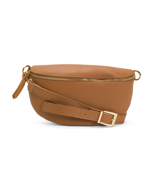 Made In Italy Leather Belt Bag | TJ Maxx