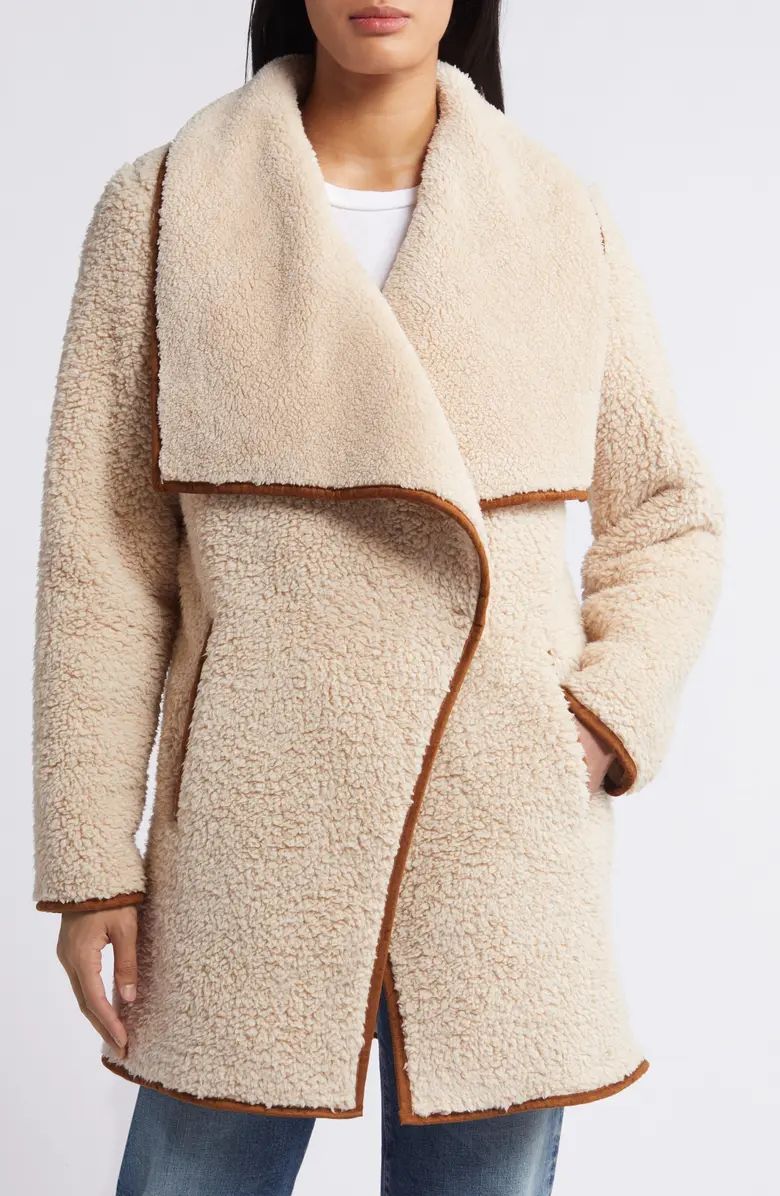 Lucky Brand Shawl Collar Faux Fur Jacket | Nordstrom | Nordstrom