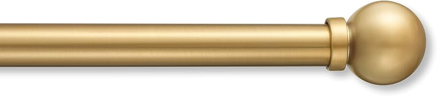 MODE Premium Collection 1" Diameter Curtain Rod Set with Modern Ball Curtain Rod Finials and Stee... | Amazon (US)