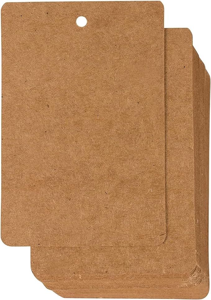 Amazon.com : Gift Tags - 200-Pack Kraft Paper Tags, Merchandise Tags, Writable Tags, Craft Hang L... | Amazon (US)