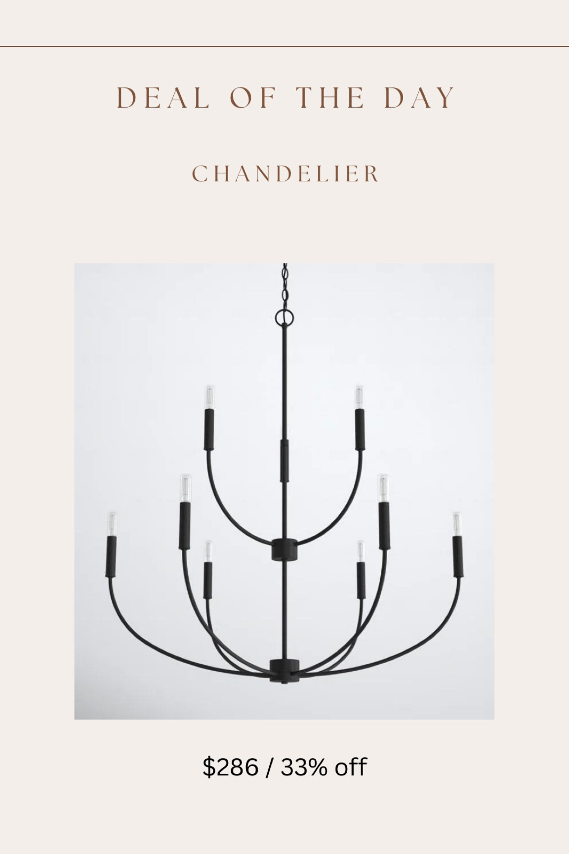 Get the look for less with this chandelier that’s 33% off right now 😍😍  similar styles range up to $2500!!

#LTKhome #LTKsalealert