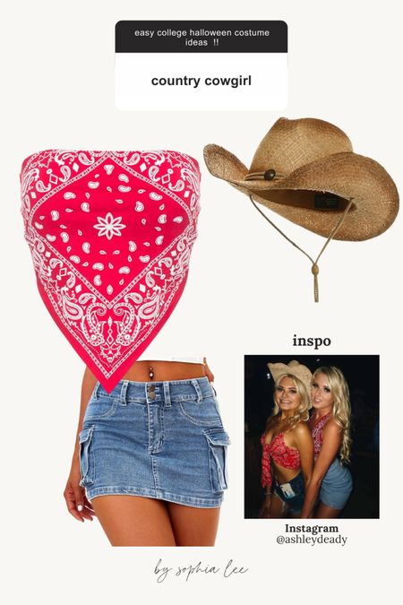 Here’s your sign to be a cute country cowgirl this Halloween, such an easy Halloween costume #halloweencostumeidea