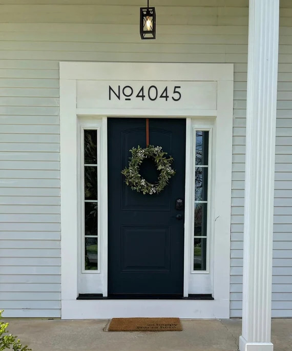 6 Inch Modern House Numbers Letters - Etsy | Etsy (US)