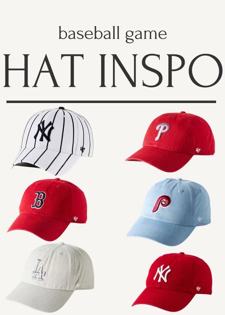 Baseball hat inspo!! #baseballgame #baseballcap #baseballhats #baseballhatinspo #hats #hatinspo #baseballgamehats 

#LTKSeasonal #LTKfindsunder100 #LTKU