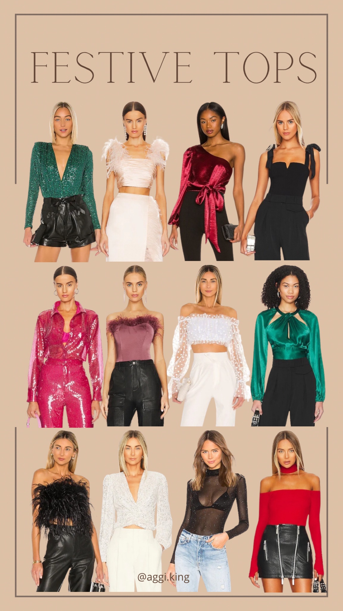 Festive tops from Revolve 

#LTKHoliday #LTKGiftGuide #LTKFind