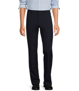 Wardrobe Essentials Alex Slim Fit TekFit Waistband Suit Separates Flat Front Dress Pants | Dillard's
