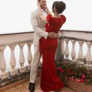 De La Vali FLORENTINE CHIFFON MAXI DRESS IN SCARLET | Poshmark