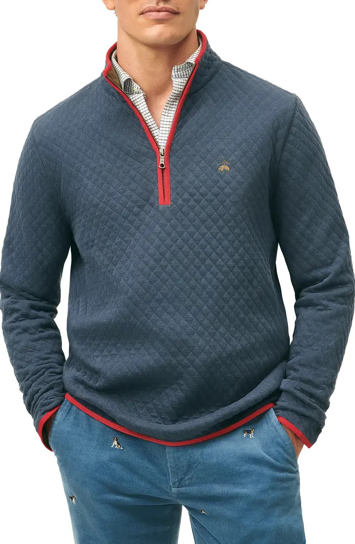 Diamond Quilted Half Zip Pullover | Nordstrom