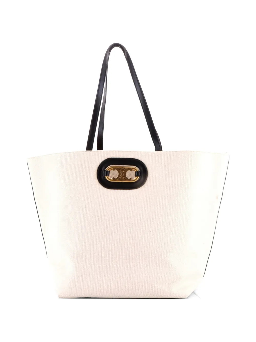 Celine Pre-Owned Cabas Maillon Triomphe Bag Canvas Tote Bag | Neutrals | FARFETCH | Farfetch Global