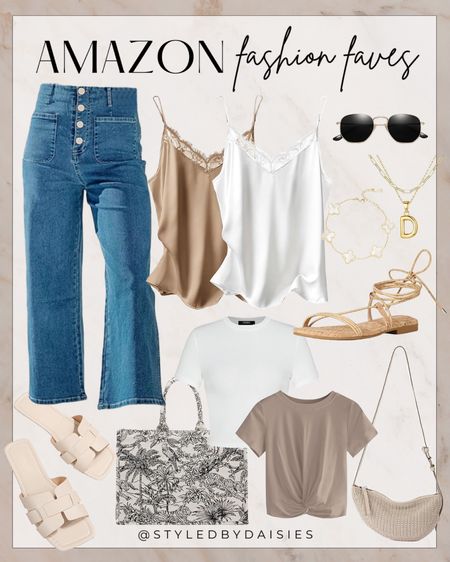 Neutral fashion finds from Amazon for summer!

#amazonfinds

Amazon finds. Amazon fashion. Amazon style. Amazon summer style. Neutral summer style. Amazon wide leg jeans. Amazon lace layering tanks. Amazon lace up sandals. Amazon twist front tee. Amazon basic white tee. Classic summer style. Amazon shoulder bag. Amazon designer inspired tote. Amazon slide sandals. Amazon designer inspired sunglasses. Amazon gold initial layered necklace  

#LTKSeasonal #LTKStyleTip #LTKFindsUnder100