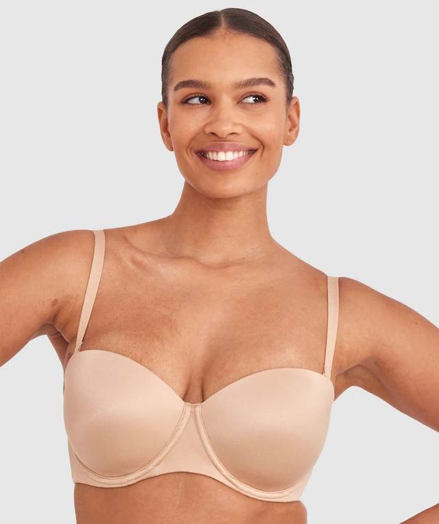 Body Bliss Full Cup Strapless Bra - Nude | BRAS N THINGS 