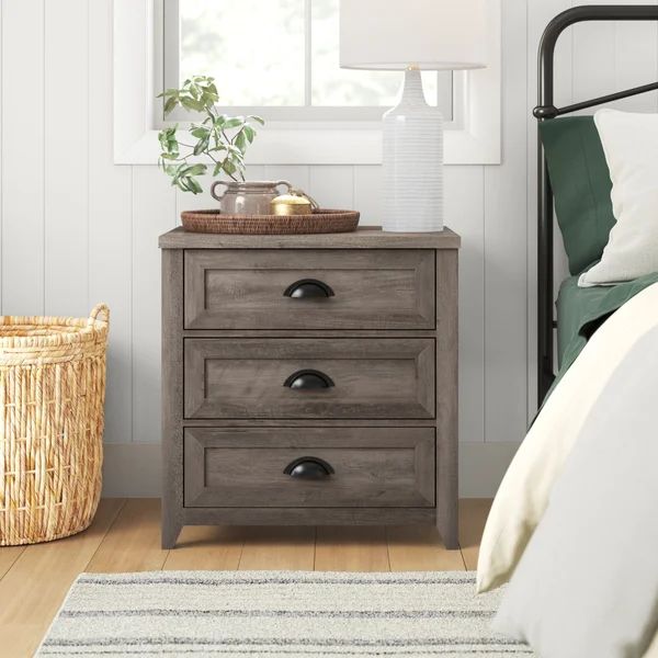 Selene 26'' Tall 3 - Drawer Nightstand | Wayfair North America