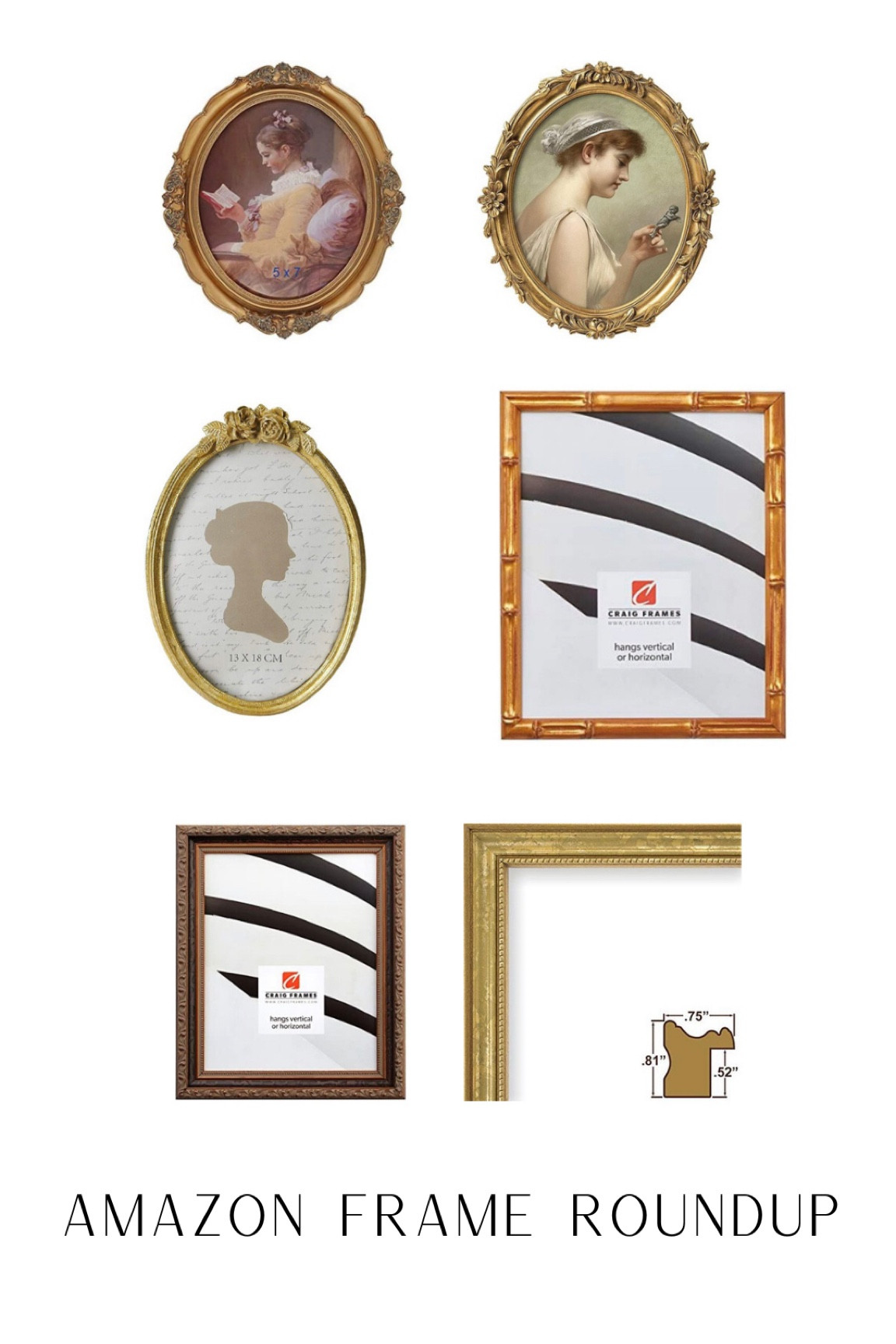 Amazon frame roundup - vintage looking picture frames 

#LTKunder50 #LTKstyletip #LTKhome