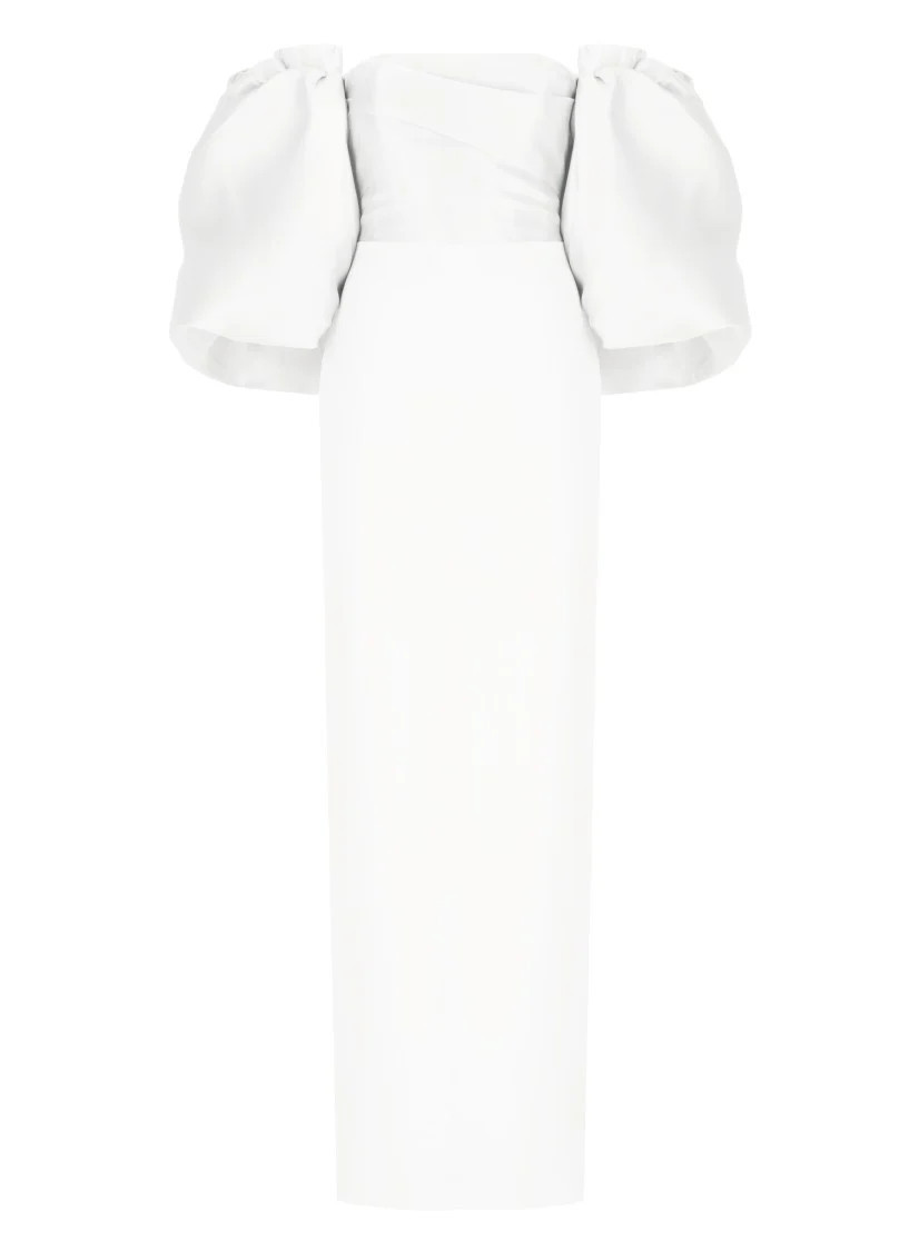 White Floris Maxi Dress | Shop Simon