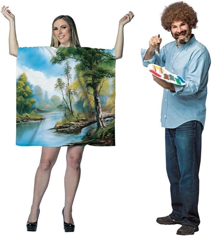 Bob Ross Artist Couples Costume Bundle Set | Amazon (US)