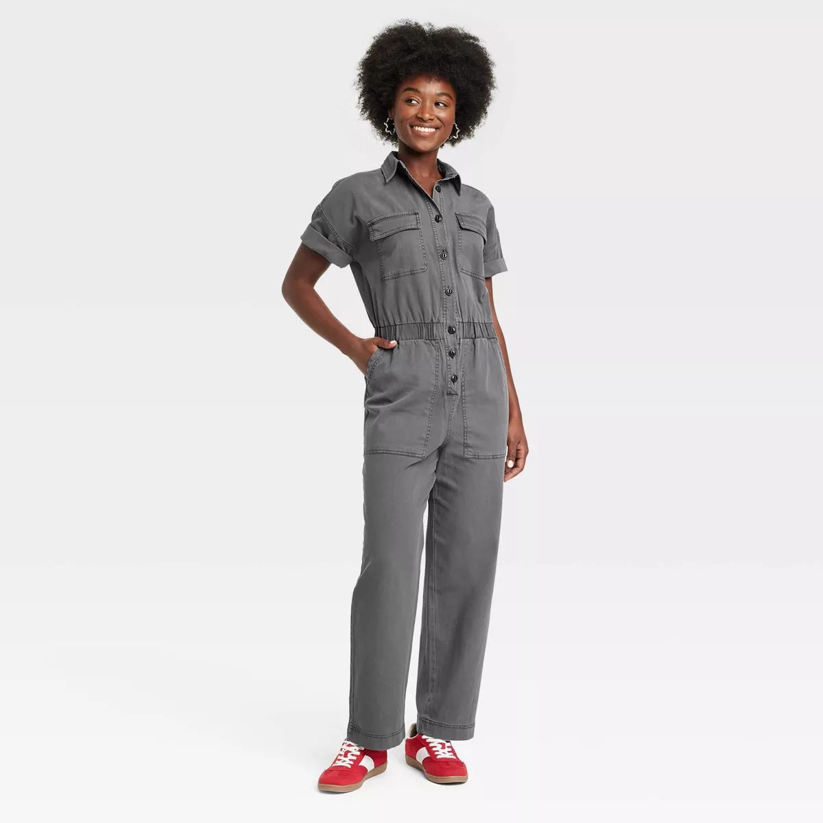 Women's Short Sleeve Boilersuit - Universal Thread™ | Target