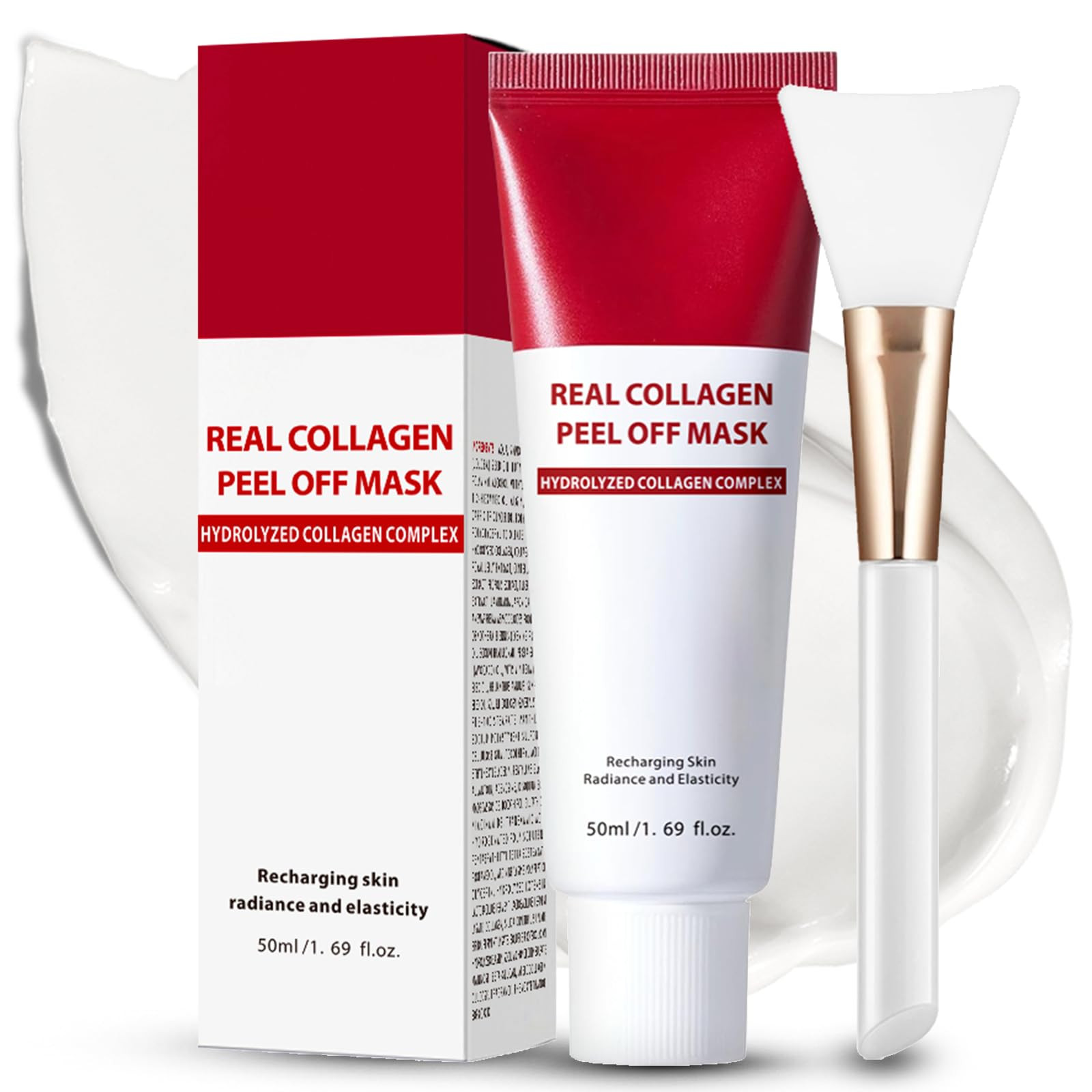 Real Collagen Fit,Collagen Night Wrapping Mask,Hydrolyzed Collagen Wrapping Mask,Peel Off Masks f... | Amazon (US)