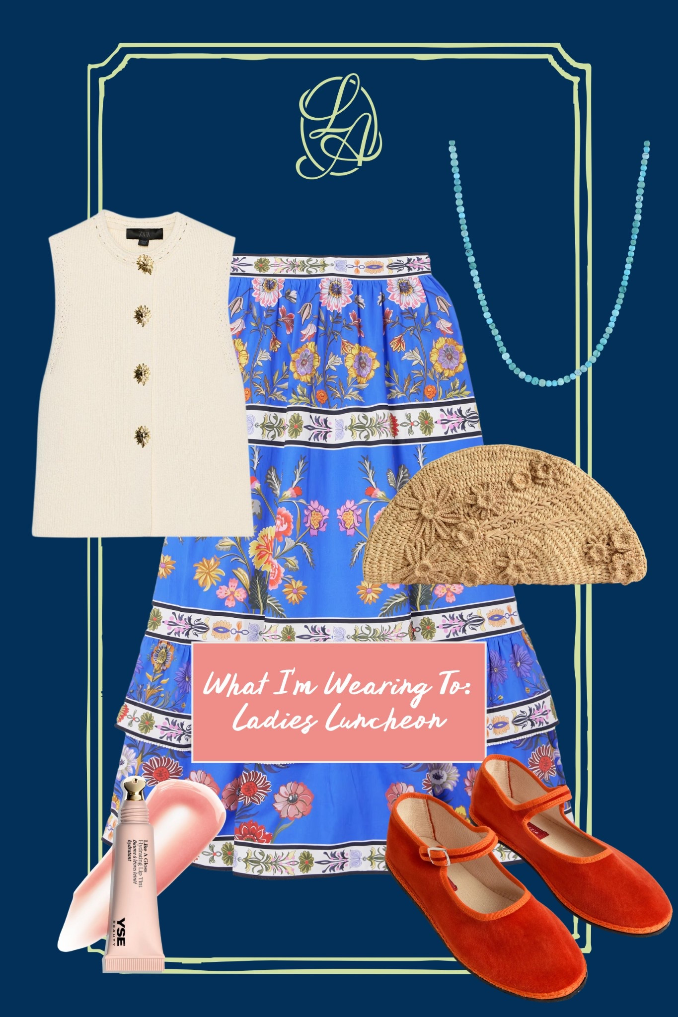 How fun is this skirt?! Love the colors!