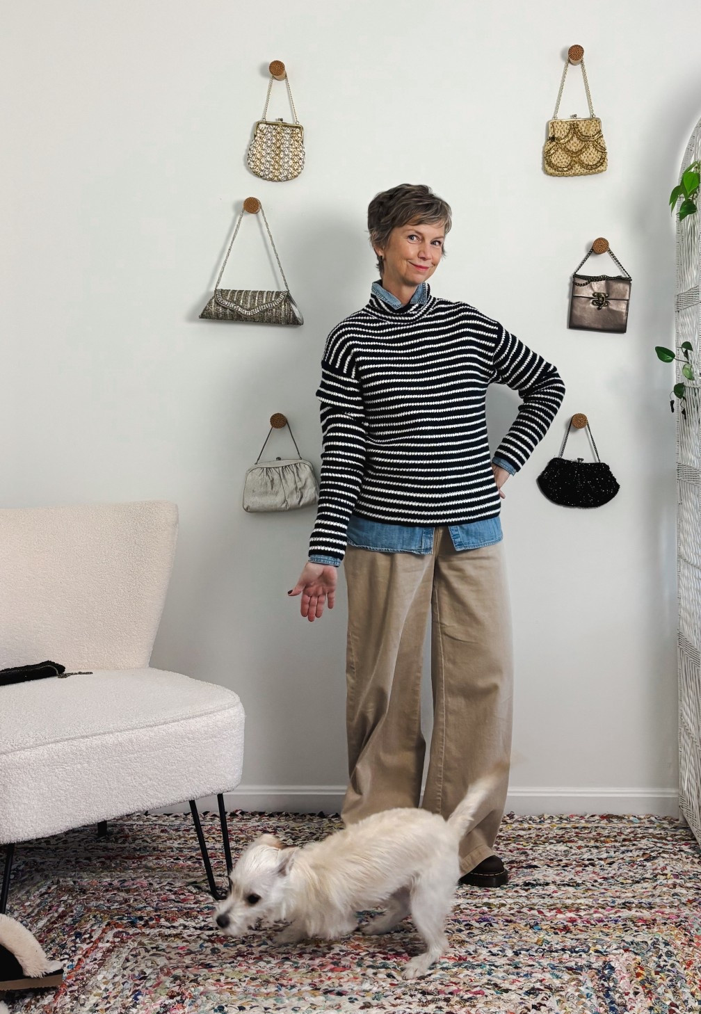 Cute winter outfit and a puppy

#LTKOver40 #LTKWorkwear #LTKootd