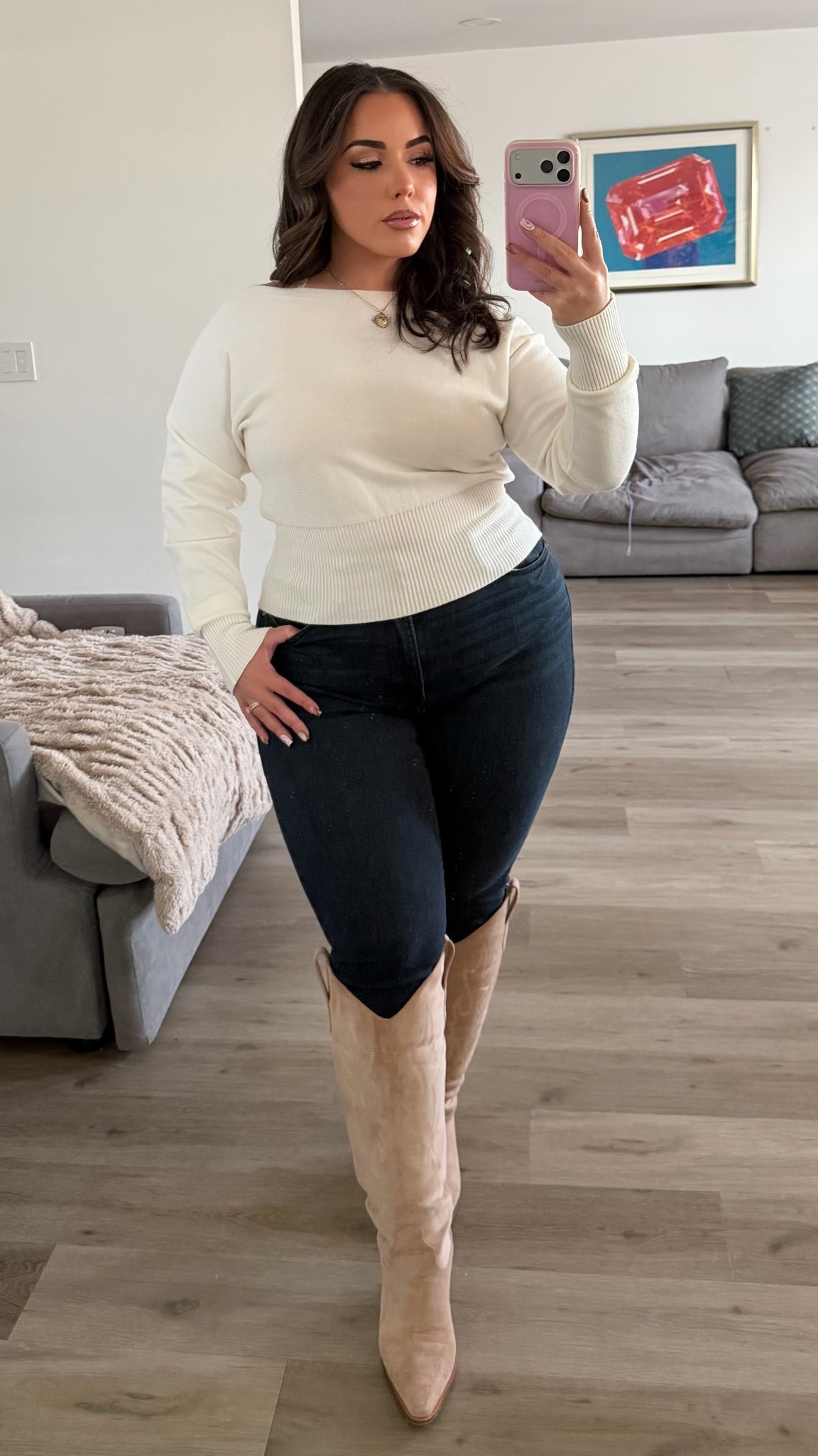 Very 2016 coded OOTD! Skinny jeans, off shoulder top, knee high boots

#LTKPetite #LTKMidsize #LTKootd