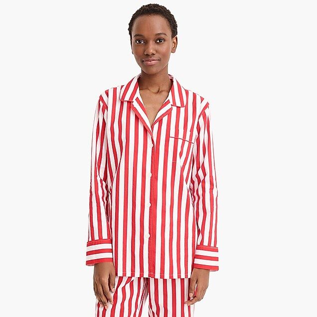 Vintage pajama top in candy cane stripe | J.Crew US