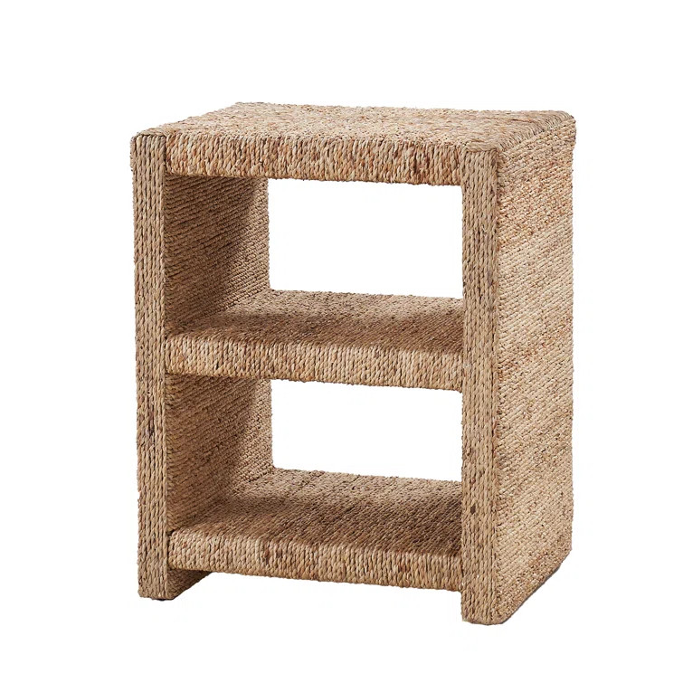 Boatwright Grass Rope End Table with Two Open Shelves | Wayfair North America