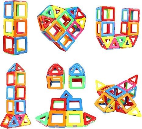 Upgraded Magnetic Blocks Tough Building Tiles STEM Toys for 3+ Year Old Boys and Girls Learning b... | Amazon (US)