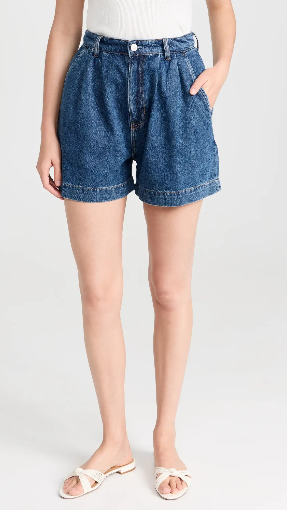 Reformation Francis High Rise Pleated Shorts | Shopbop | Shopbop
