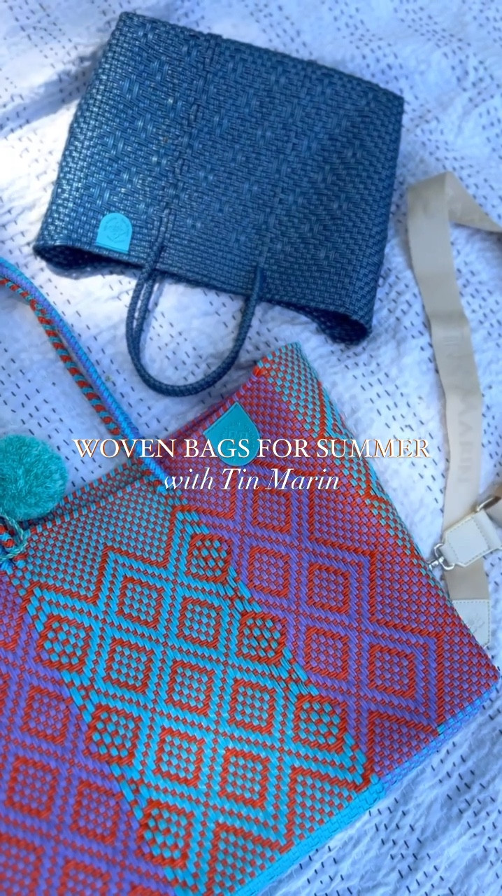 A woven bag for summer is the play 💕☀️ Both of my bags are by @tinmarinbrand and will be on repeat this summer. For the pool— the super tote. For town— the Maui crossbody. There are lots of different styles, sizes, patterns, and color options making it easy to find your perfect match 👌🏻

All @tinmarinbrand bags are handmade by artisans in Mexico from 100% recycled plastic. Each bag takes between 20-40 hours to create and each purchase provides a full time job. Fashion for good is my favorite kind of fashion 🤍

Woven bag, pool tote, beach bag, colorful tote, handmade, shop small 

#tinmarin #mytinmarin #artisanbags #artisanmade #summerootd #summerstyles #summerbag 

#LTKItBag #LTKFindsUnder100 #LTKVideo