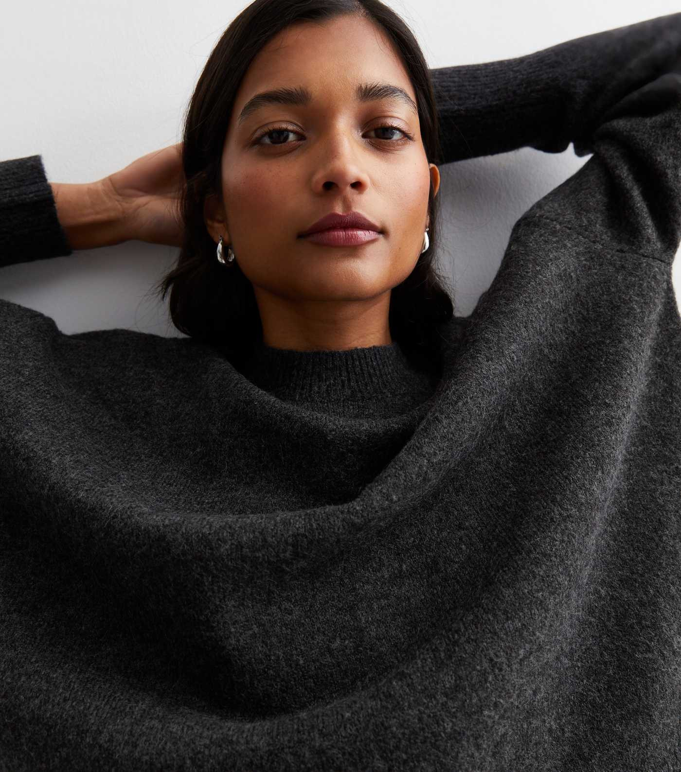 Dark Grey Knit Oversized Jumper
						
						Add to Saved Items
						Remove from Saved Items | New Look (UK)