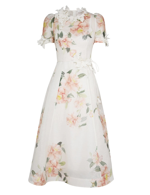 Natura Liftoff Flower Midi | ZIMMERMANN (UK)