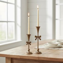 Bow Candlestick Set of 2 | Antique Farm House