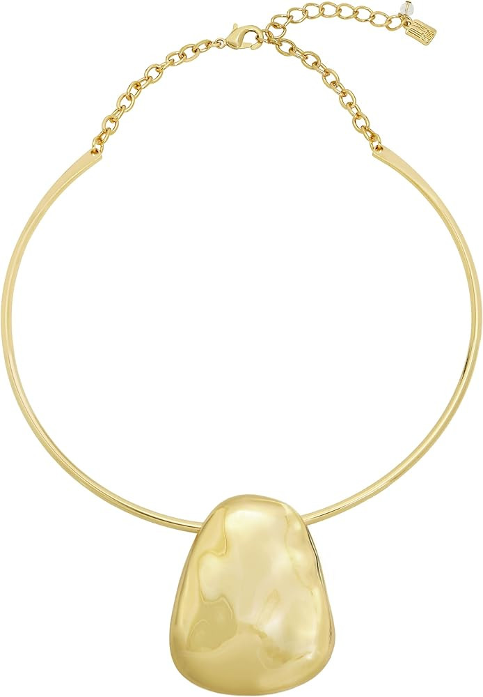 Robert Lee Morris Soho Womens Labradorite Sculpted Pendant Wire Necklace | Amazon (US)